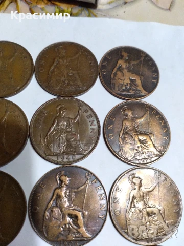 ONE PENNY 1903-1948 г.18 бр, снимка 12 - Нумизматика и бонистика - 51138290