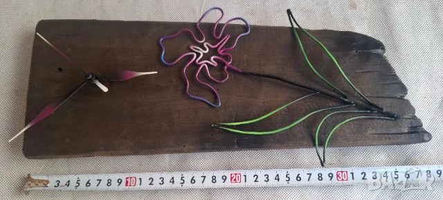 Дизайнерски стенен часовник „Ирис“ – изкуство за вашия дом, снимка 4 - Декорация за дома - 53610789