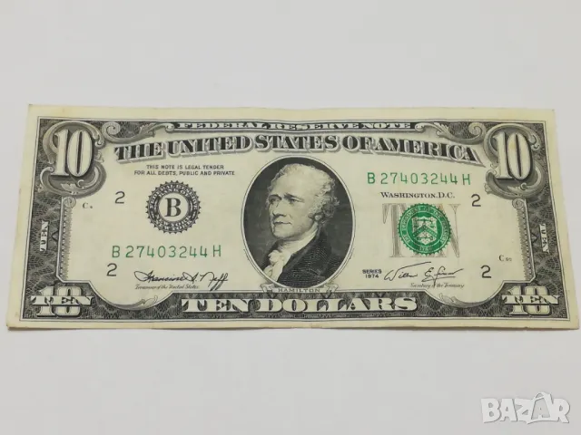10 долара от 1974 г., снимка 2 - Нумизматика и бонистика - 50435677