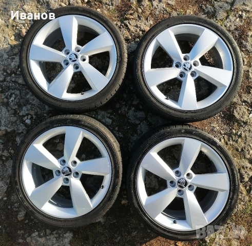 оригинални джанти 17" 5х100 Skoda , снимка 2 - Гуми и джанти - 52354073