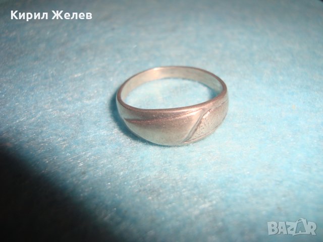 СТАР СРЕБЪРЕН ПРЪСТЕН МАЙСТОРСКА РЪЧНА ИЗРАБОТКА ВИСОКА ПРОБА СРЕБРО АР НУВО СТИЛ 25114, снимка 4 - Пръстени - 34646839