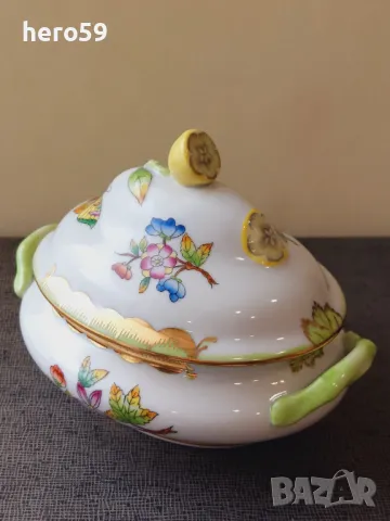 Порцеланова захарница на фирма Херънд, модел Виктория, снимка 1