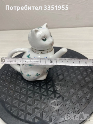 Красива антикварна каничка за Мляко Коте, снимка 15 - Сервизи - 51876302