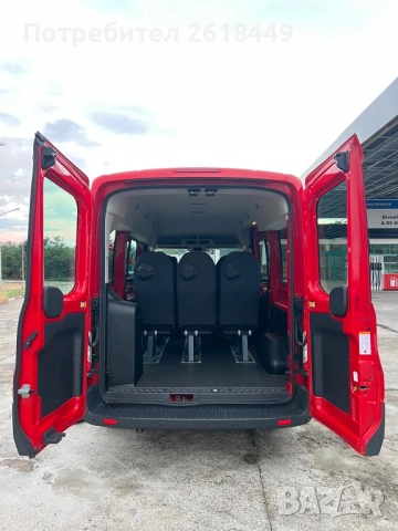 Ford Transit 2.2 TDCI 9 Места, 2х Клима, Серв. История, 2 Броя!, снимка 15 - Бусове и автобуси - 53408238