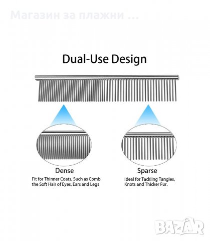 МЕТАЛЕН ГРЕБЕН ЗА РАЗРЕСВАНЕ НА КУЧЕТА И КОТКИ - код 2985, снимка 5 - Други стоки за животни - 34141363