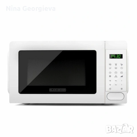 Микровълнова с грил Black+Decker BXMZ701E - 20L, 700W,, снимка 3 - Микровълнови - 53777216