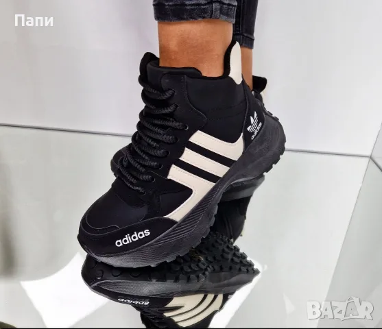 Дамски зимни боти Adidas черни , снимка 2 - Дамски боти - 56138459