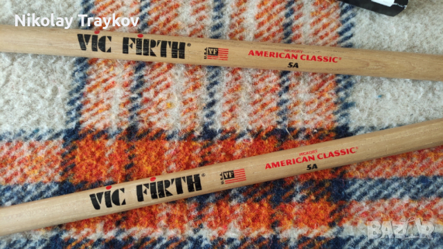 Палки за барабани VIC FIRTH 5А, снимка 3 - Ударни инструменти - 53573042