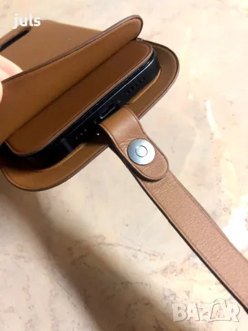 Чатичка - калъф за Iphone 12 / 12 Pro, естествена кожа, снимка 9 - Калъфи, кейсове - 50323563