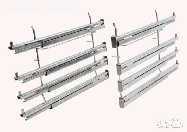 Телескопични удължители за фурна 60 см./чекмедже 4 PCS ,926559002 xz00057, снимка 7 - Печки, фурни - 53112024