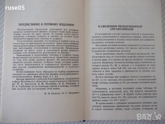 Книга "Справочник по элементарной физике-Н.Кошкин" - 256стр., снимка 8 - Енциклопедии, справочници - 40696204