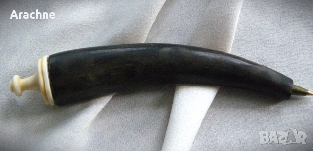 Оригинален химикал от рог на африкански бивол и зъб хипопотам, снимка 2 - Арт сувенири - 48248287