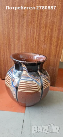 Вази от керамика с троянска шарка. Етно ретро , снимка 2 - Вази - 51115214