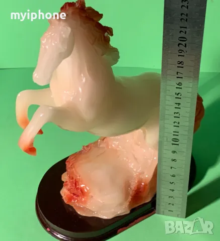 Стара статуетка на кон 23 см. висока, снимка 8 - Други ценни предмети - 48435640
