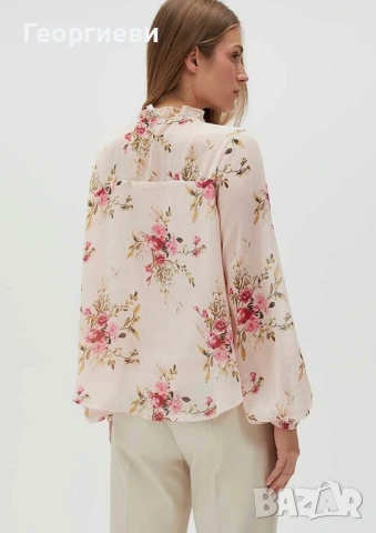 Дамска блуза на цветя, снимка 3 - Блузи с дълъг ръкав и пуловери - 53358323
