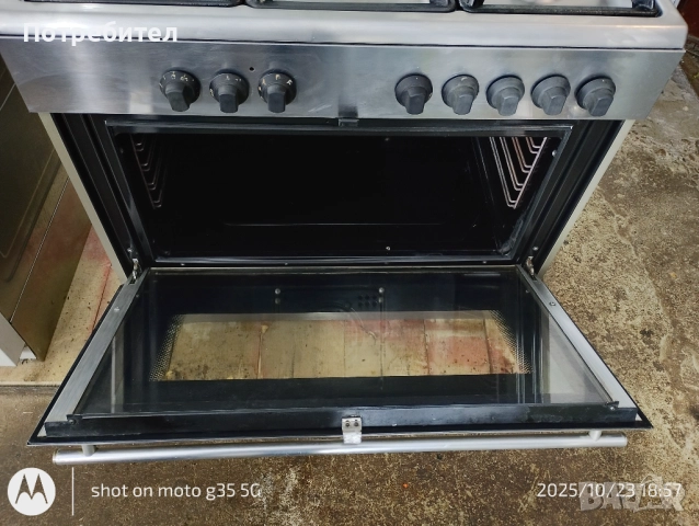 Професионална комбинирана готварска печка, снимка 2 - Печки, фурни - 52453117