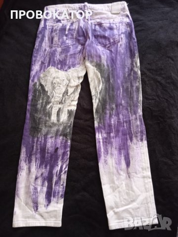 НОВИ ART Hand Made ръчно рисувани дънки на марката DRYKORN, снимка 7 - Дънки - 42143583