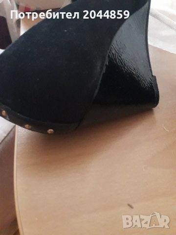 Черни обувки на платформа, снимка 2 - Дамски елегантни обувки - 44824729