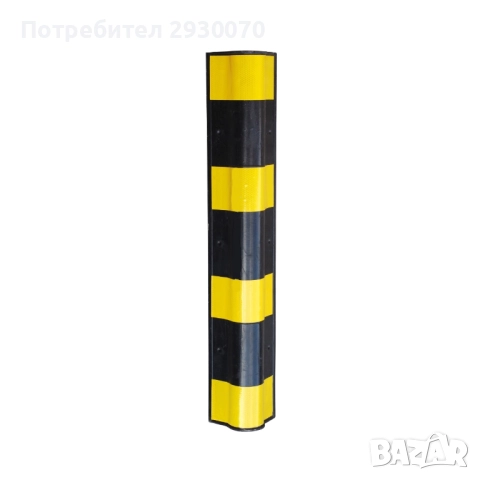 Светлоотразителен заоблен ъглов протектор, гума, 80 см, ASED