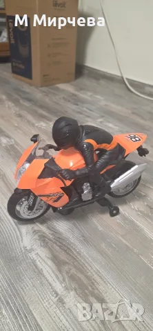 Детска играчка мотор с моторист на батерии AutoBike, снимка 3 - Електрически играчки - 55901467