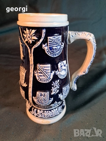 немска колекционерска халба за бира 29/6, снимка 2 - Антикварни и старинни предмети - 52809084