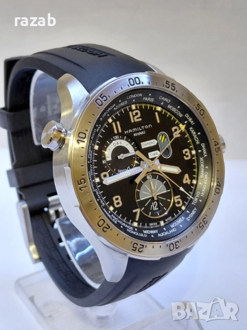 Hamilton Aviation Worldtimer Chrono H767140, снимка 5 - Мъжки - 52405665