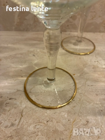 Перлено-седефени чаши за шампанско, снимка 8 - Чаши - 52512682