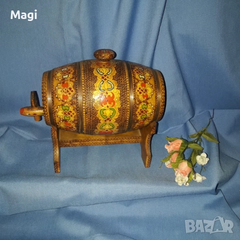 Пирографирано буренце, снимка 5 - Антикварни и старинни предмети - 52873112