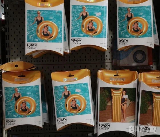 Златен надуваем ринг, 90 см