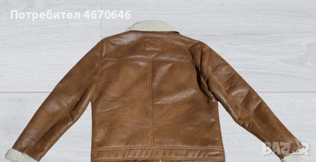 Зимно яке - кожено палто Jack Jones , снимка 3 - Якета - 53376291