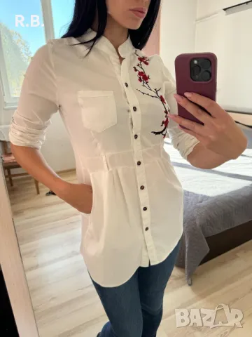 Бяла риза, туника, М размер, снимка 3 - Ризи - 47740112