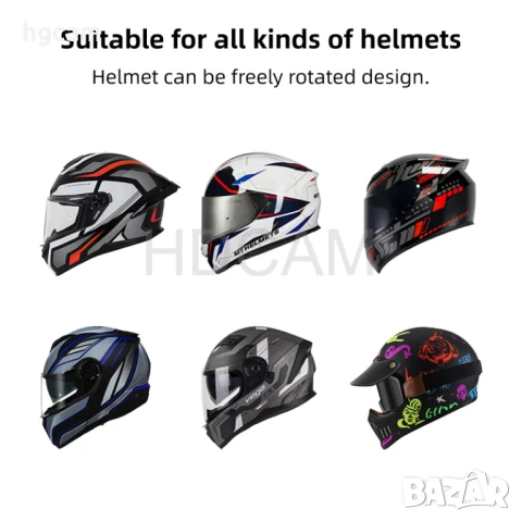 Стойка за Мото Каска за Брада . GARV Chin Mount Egzo, снимка 6 - Чанти, стативи, аксесоари - 50487245