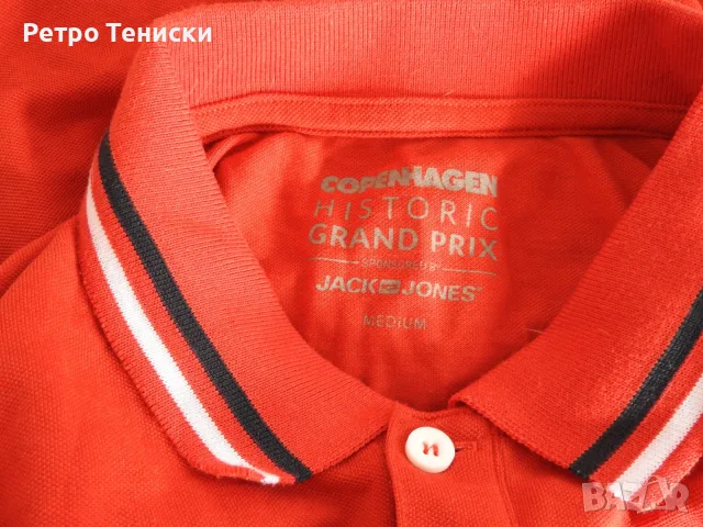 Тениска JACK & JONES — Мъже размер M Червено, снимка 3 - Тениски - 56319750