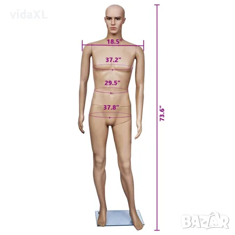 vidaXL Манекен, мъжки силует A, снимка 9 - Манекени - 56146608