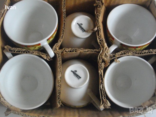Нов Сервиз Порцеланови Чаши За Чай/Кафе-6 бр-150мл-Luciano COLLECTION