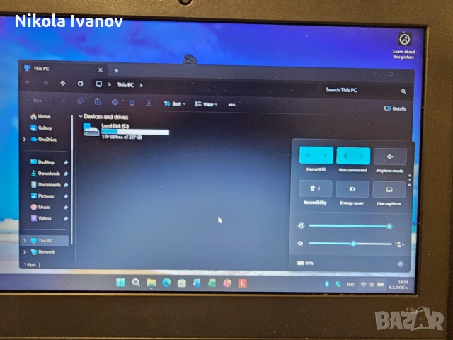 Lenovo ThinkPad e11 11.6 inch | Intel Celeron N2930 4x2.16 Ghz|8GB RAM|256GB SSD |Windows 11| laptop, снимка 7 - Лаптопи за дома - 53385812