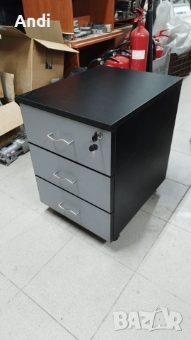 Шкафче за бюро с 3 или 4 чекмеджета - контейнер на колела, снимка 4 - Шкафове и рафтове - 53841333