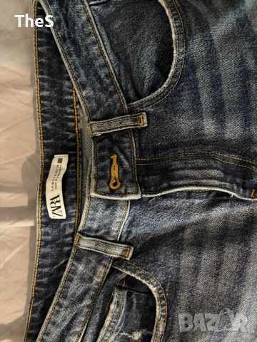 Дънки ЗАРА. Носени, но без следи от употреба , снимка 4 - Дънки - 53205826