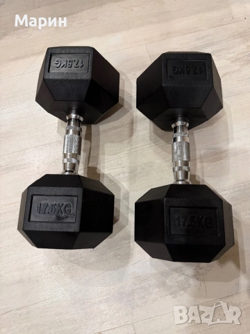 Хексагонални дъмбели, снимка 2 - Фитнес уреди - 53136541