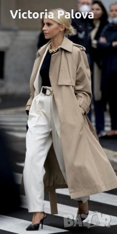 Ултрамодерен  тренчкот/шлифер   KINGSTYLE, снимка 14 - Палта, манта - 39077147