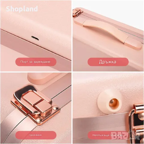 Куфар  за гримове с LED огледало, снимка 3 - Други - 48523962