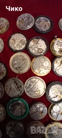 60бр механизми от руски мъжки часовници , снимка 10 - Антикварни и старинни предмети - 53713632