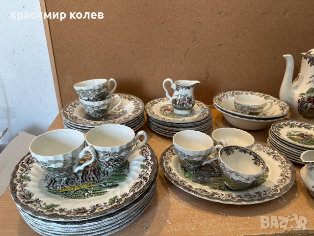 класически английски порцелан "Myott's Country Life"/45 части/, снимка 11 - Сервизи - 53839546