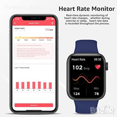 Нов 1,85 инча Bluetooth Смарт умен мъжки часовник с функция за повикване, снимка 5 - Смарт гривни - 41794842