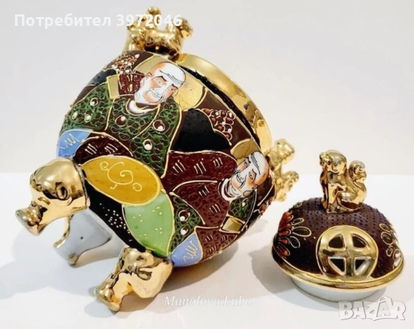 Японска кадилница SafsumaMoriage , снимка 5 - Антикварни и старинни предмети - 50991601