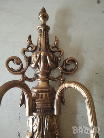 бароков месингов аплик, снимка 2 - Лампи за стена - 41930936