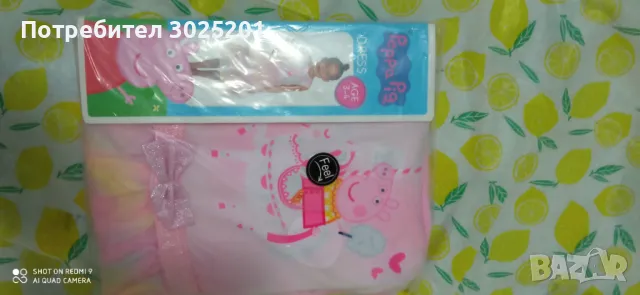 Детска Рокля Пепа Пиг 3- 4 години, снимка 3 - Детски рокли и поли - 47804637