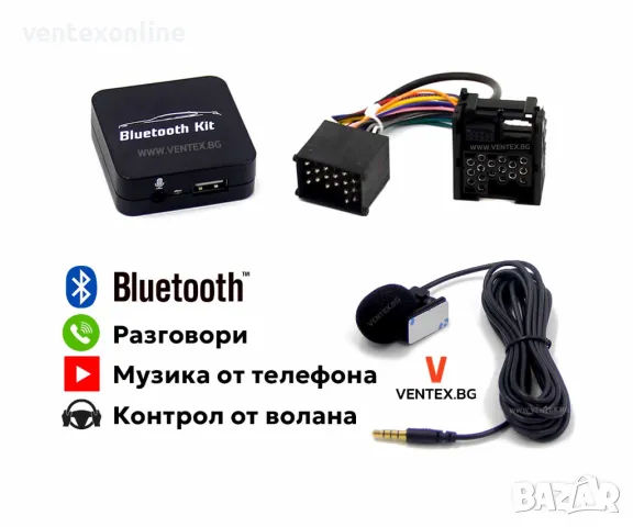 Bluetooth интерфейс за BMW E36, E38, E39, E46, X3, X5 - WEFA 17 pin