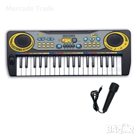 Детска йоника Mercado Trade, С микрофон и 37 клавиша, снимка 3 - Музикални играчки - 52529717
