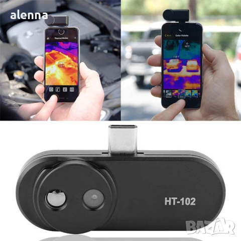 Външна термокамера HTI HT-102 термална камера за мобилни телефони Android/IOS, снимка 4 - Камери - 44679350